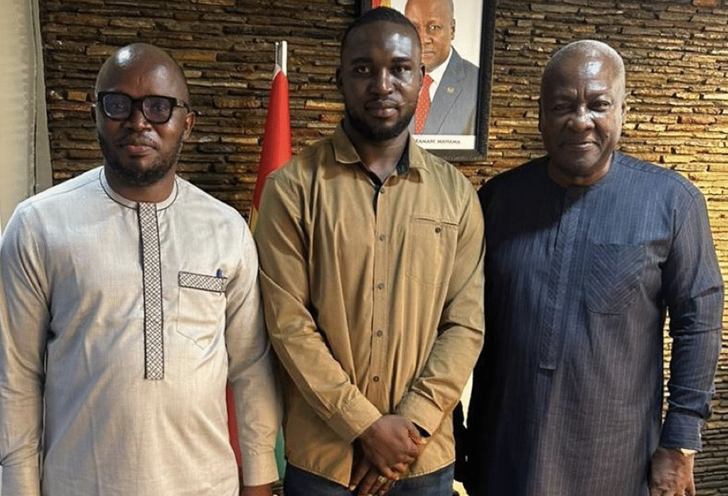 NDC Youth Who Resisted Two Armed Soldiers At Obuasi Meets Mahama